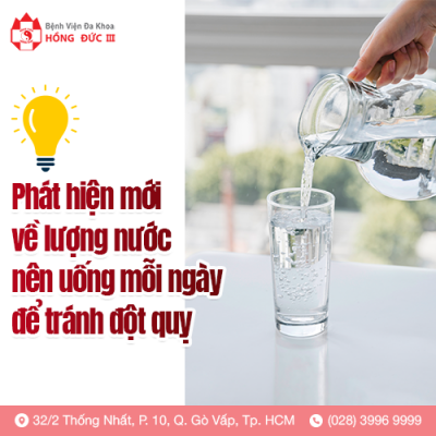 Phát hiện mới về lượng nước nên uống mỗi ngày để tránh đột quỵ